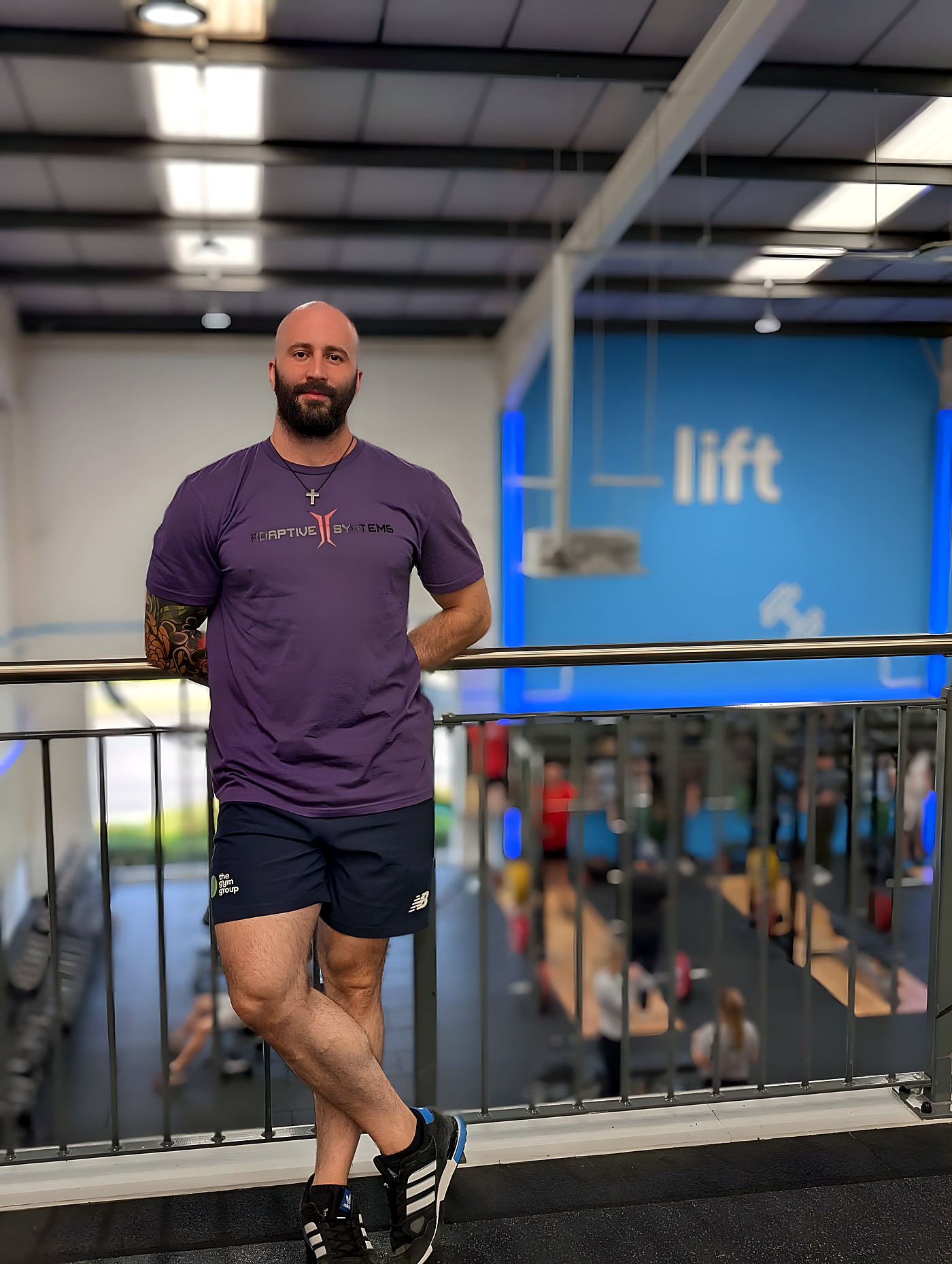 Adam Gucwa, personal trainer and strength coach, in the gym in York